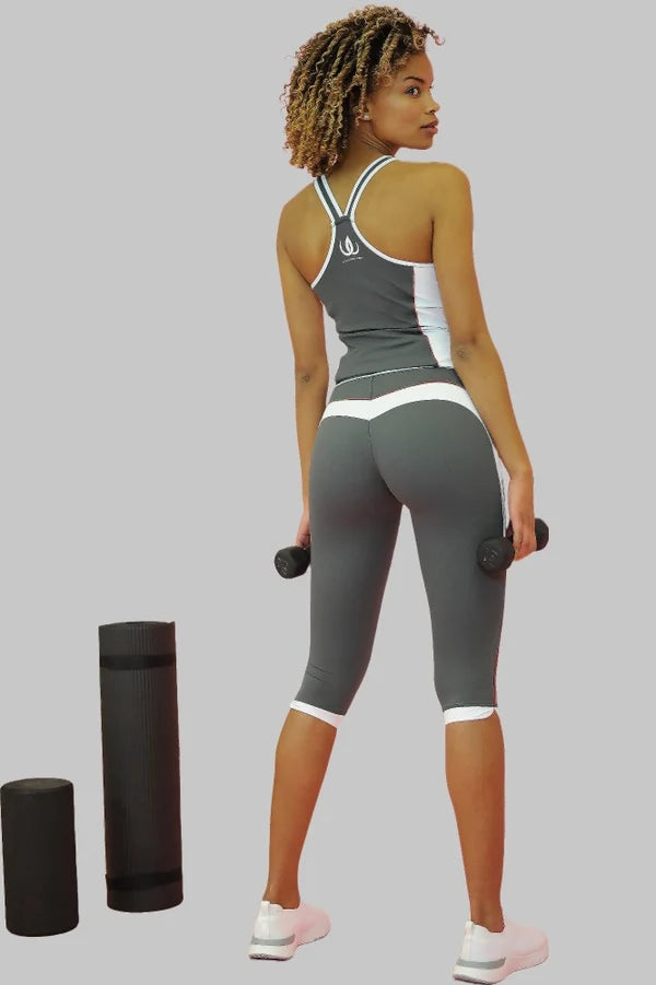 Slimline Sculpting Tank Dark Grey