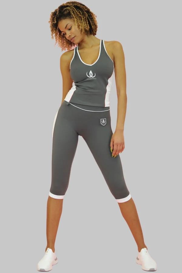 Slimline Sculpting Tank Dark Grey