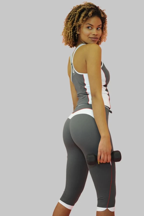 Slimline Sculpting Tank Dark Grey