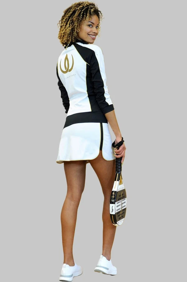Slimline White Court Skirt