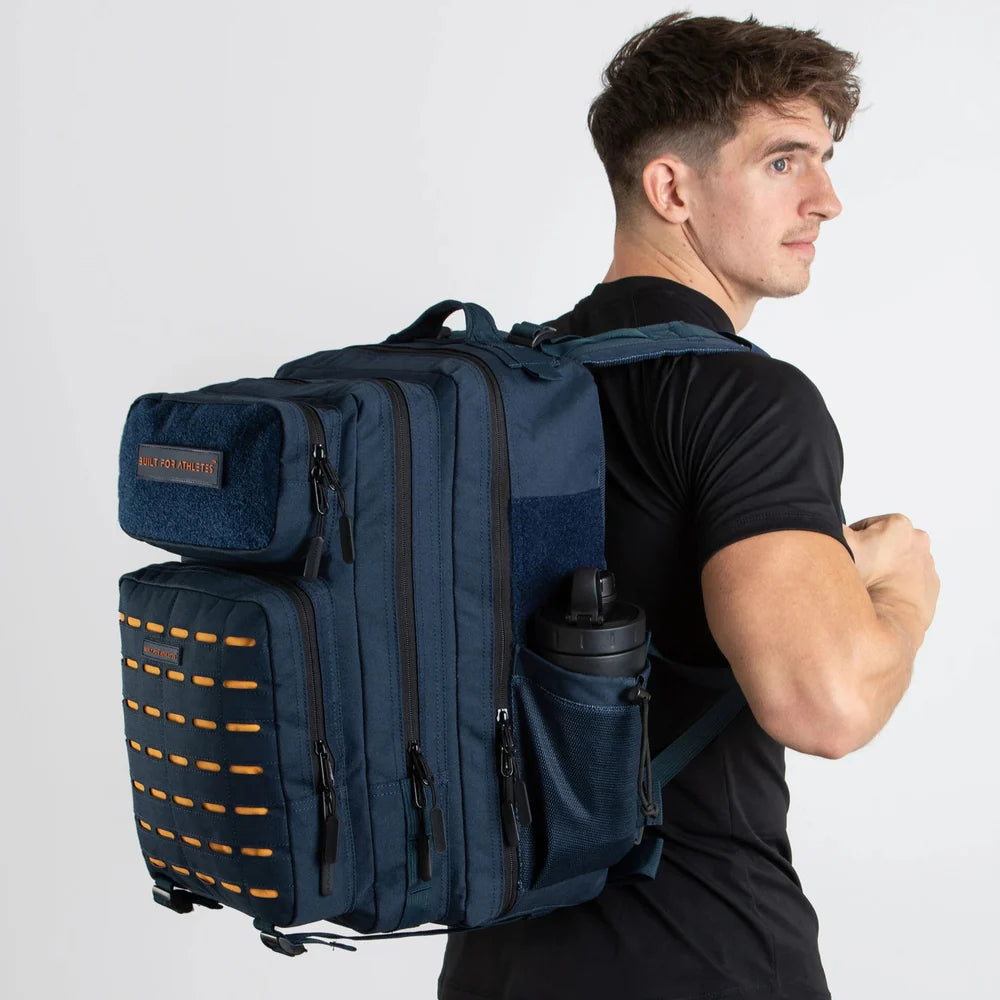 Large Navy & Orange 45l Hero 2 Dark Blue Orange