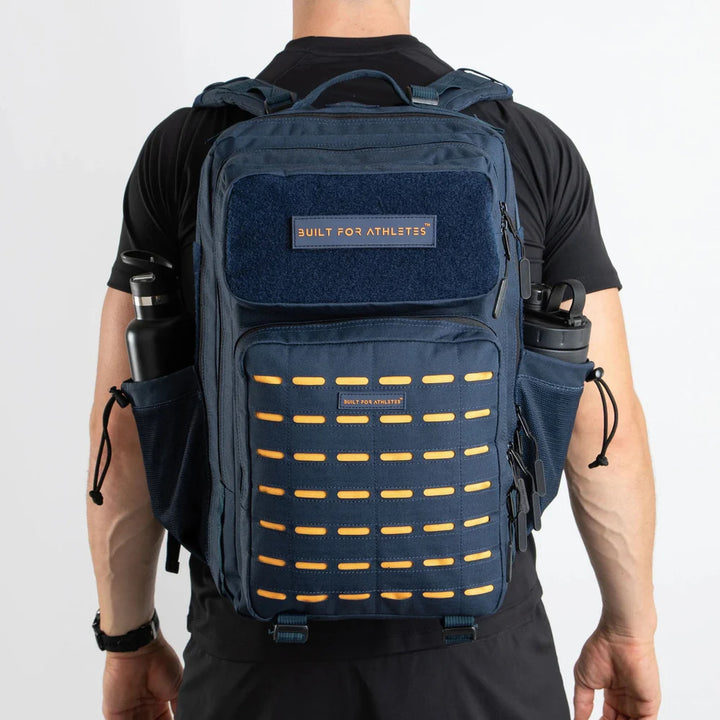 Large Navy & Orange 45l Hero 2 Dark Blue Orange