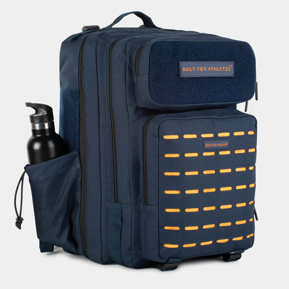 Large Navy & Orange 45l Hero 2 Dark Blue Orange