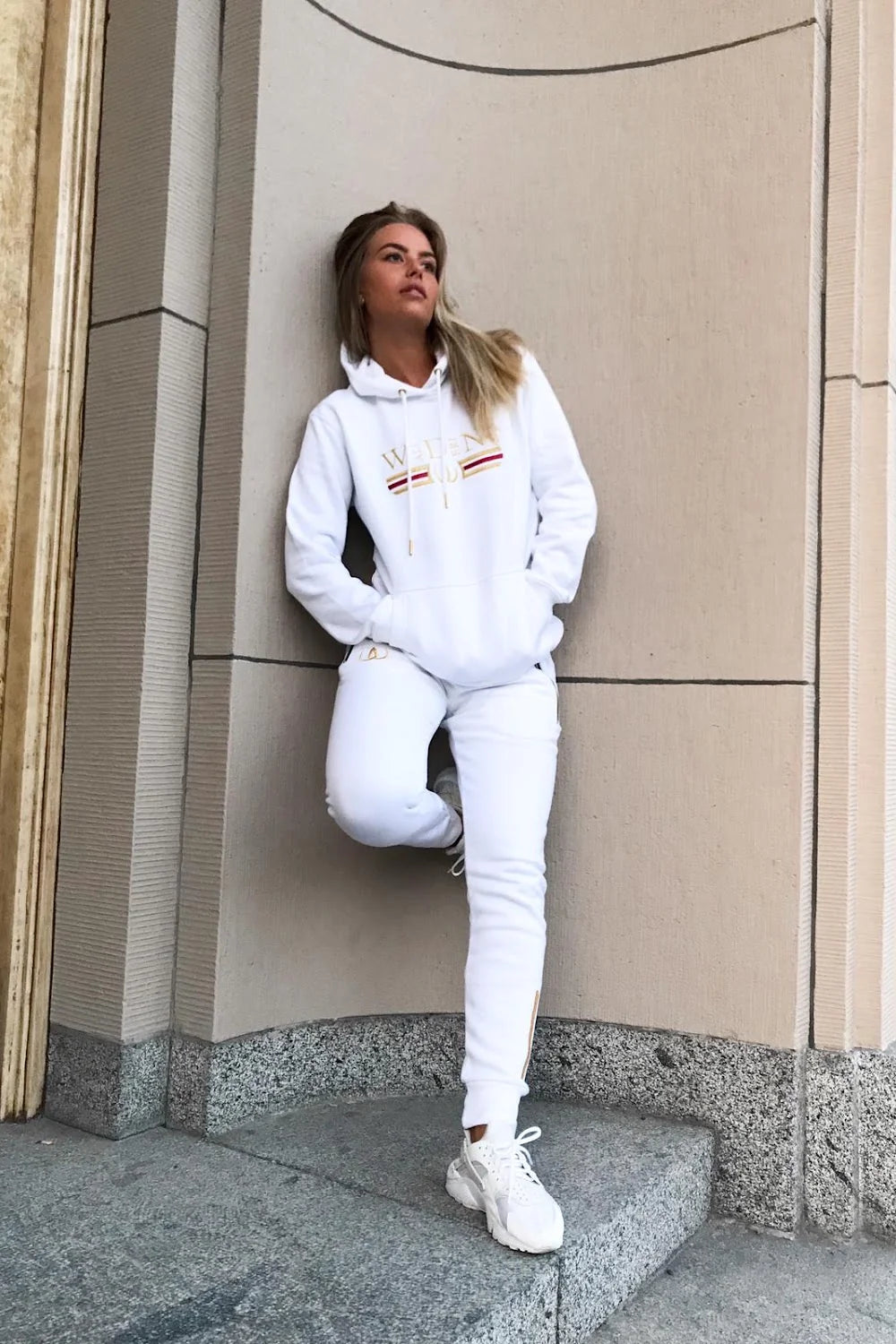 Deluxe Joggers White