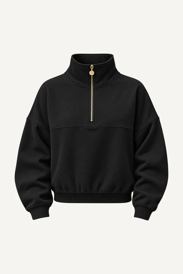 Edge Cozy Half Zip Sweater