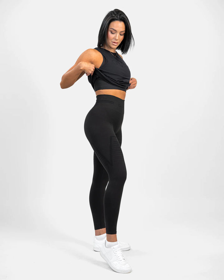 Seamless Signature Tights Black