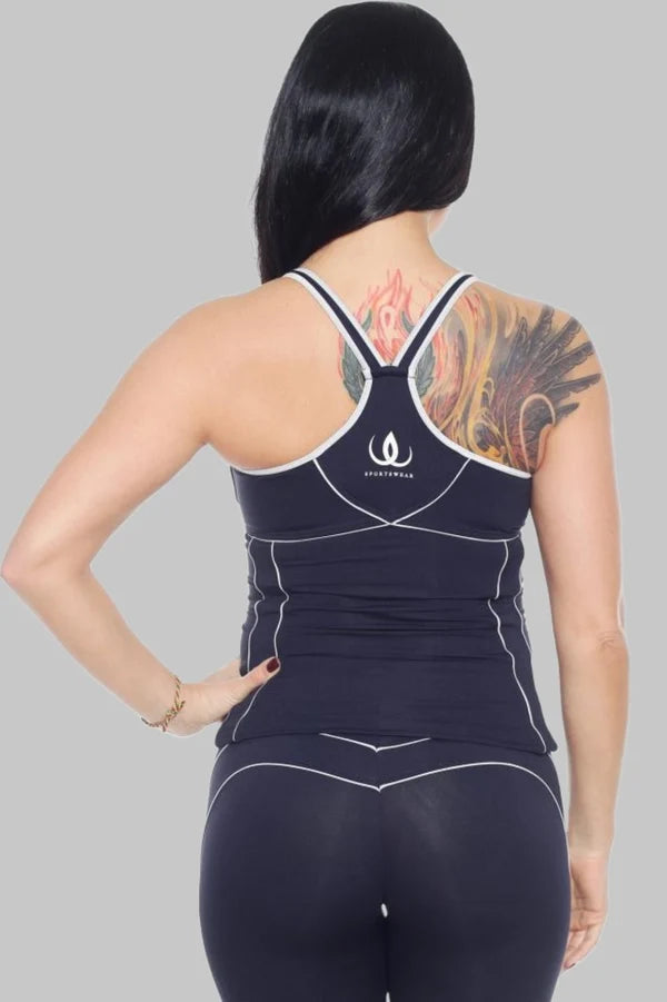 Silverline Navy Sculpting Tank