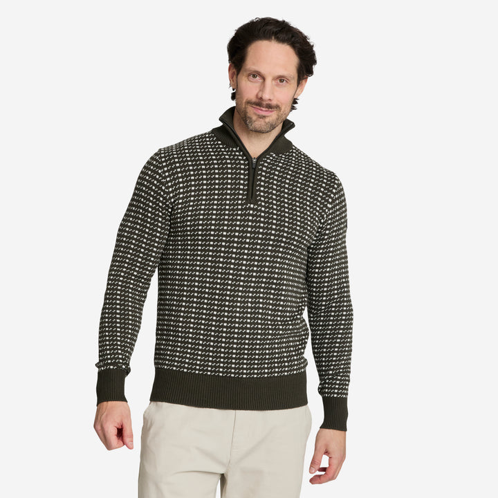 Scott Sweater Dark Olive Knit