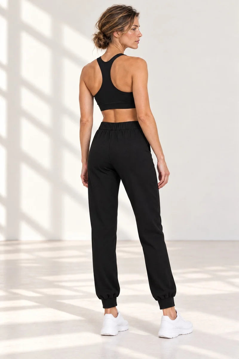 Edge Gold Button Pants Black/gold
