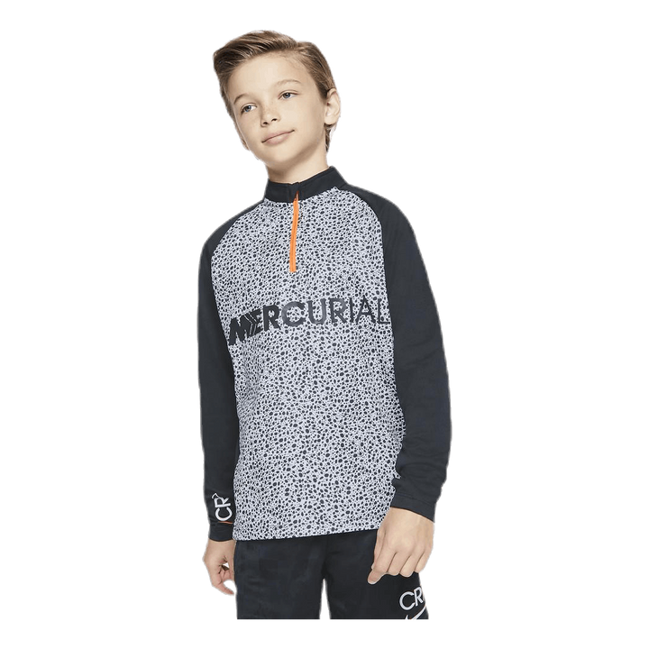 CR7 Dri-FIT Academy Half Zip Junior White/Black