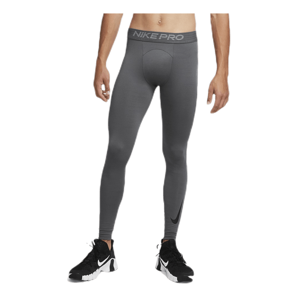 Nike Pro Warm Tights Black Grey Sportamore