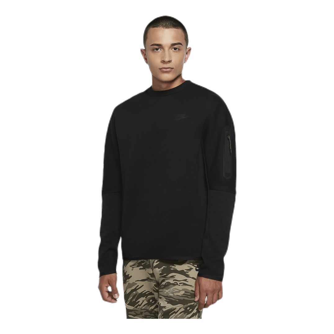 Sportswear Tech Fleece Men's Crew Sweatshirt BLACK/BLACK