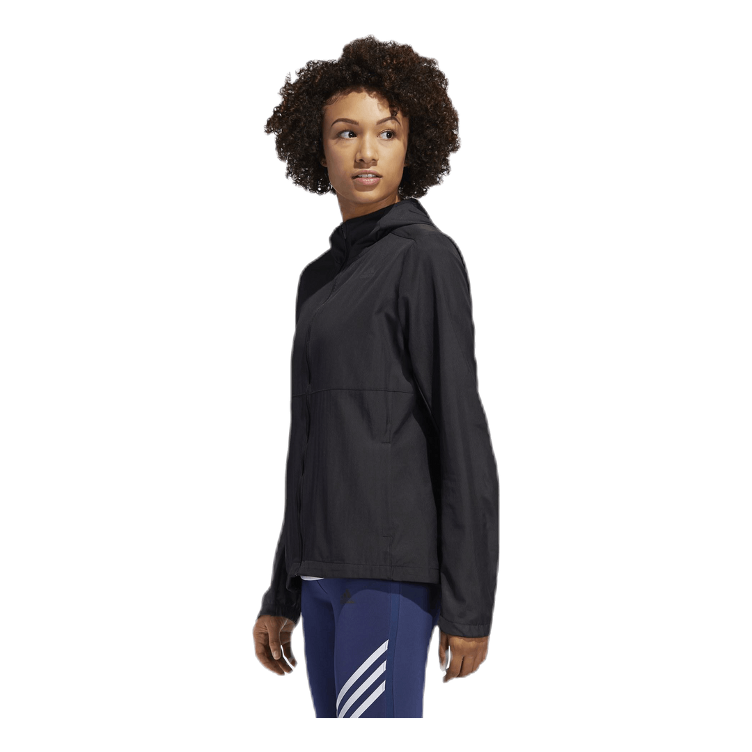 Adidas Own The Run Wind Jacket Hooded Women Black