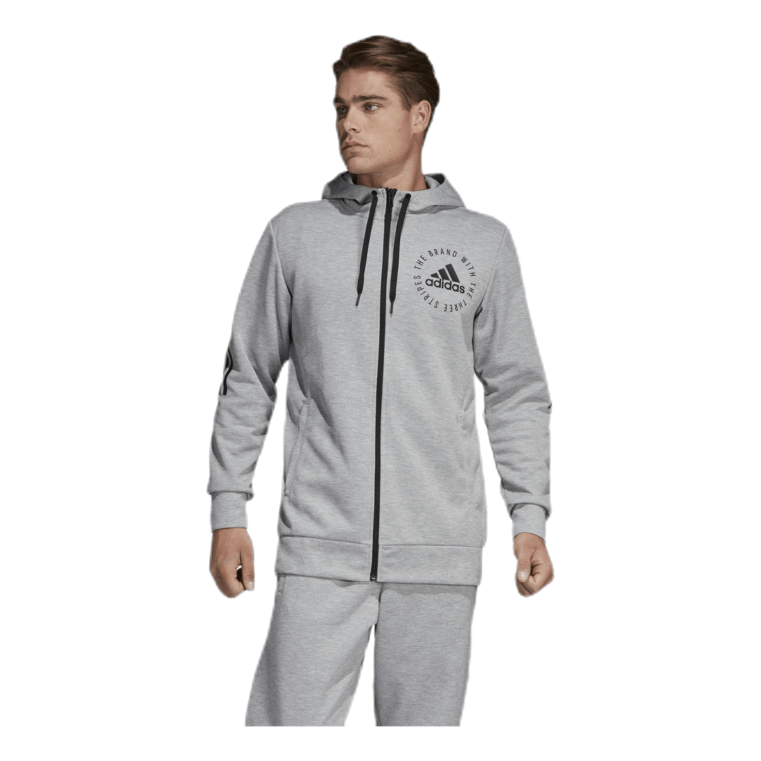 Sid Full Zip Hood Grey