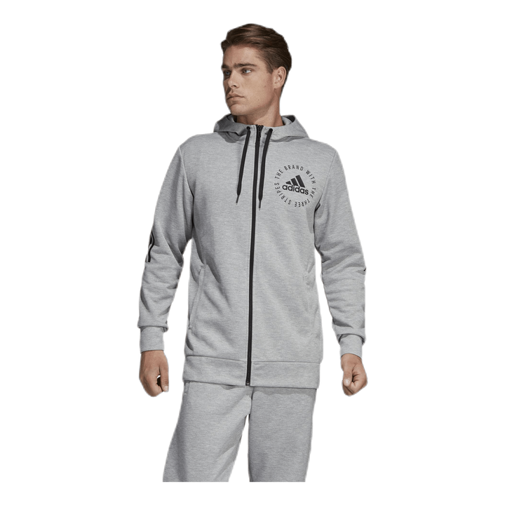 Sid Full Zip Hood Grey