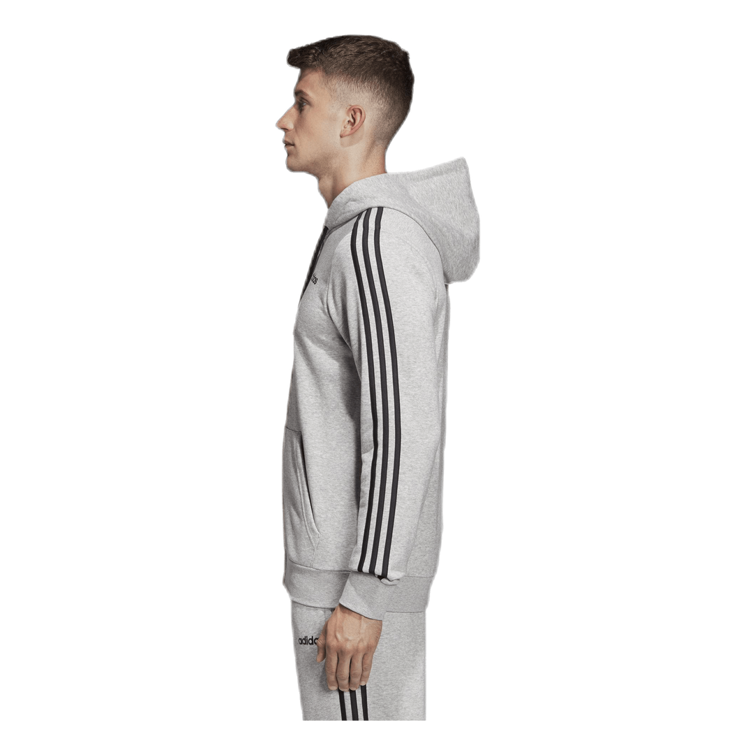 Essentials 3 Stripes Fullzip French Terry Medium Grey Heather / Black