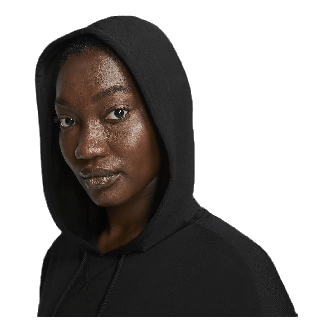 nike yoga jersey crop hoodie