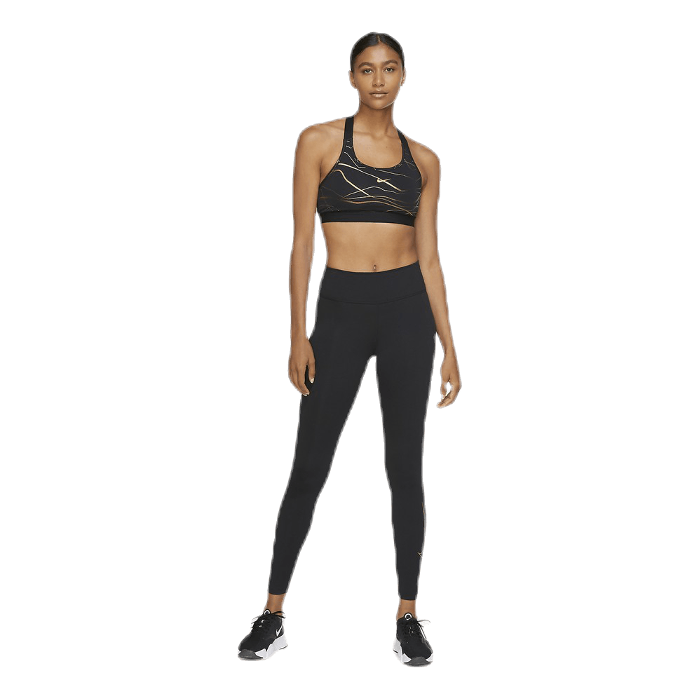 nike training icon clash leggings in black and gold