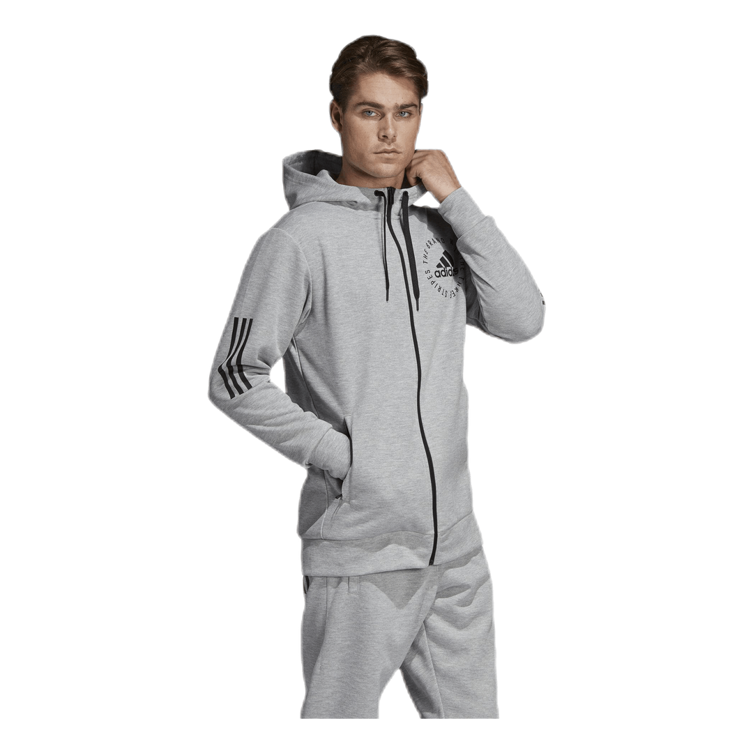 Sid Full Zip Hood Grey