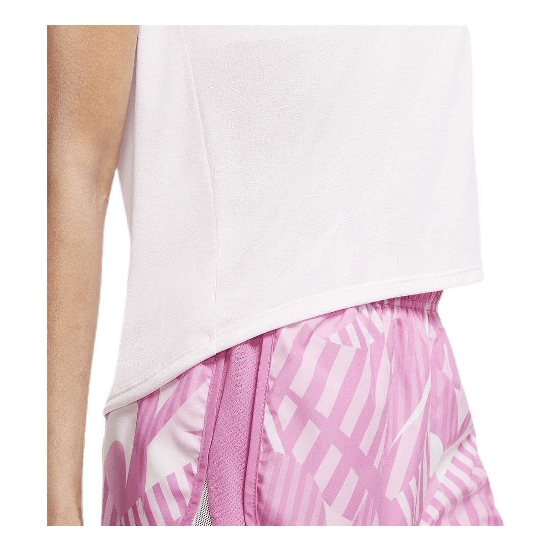 Icon Clash SS Top Pink/White