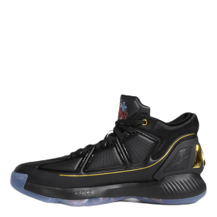 D Rose 10 Core Black / Gold Metallic / Scarlet