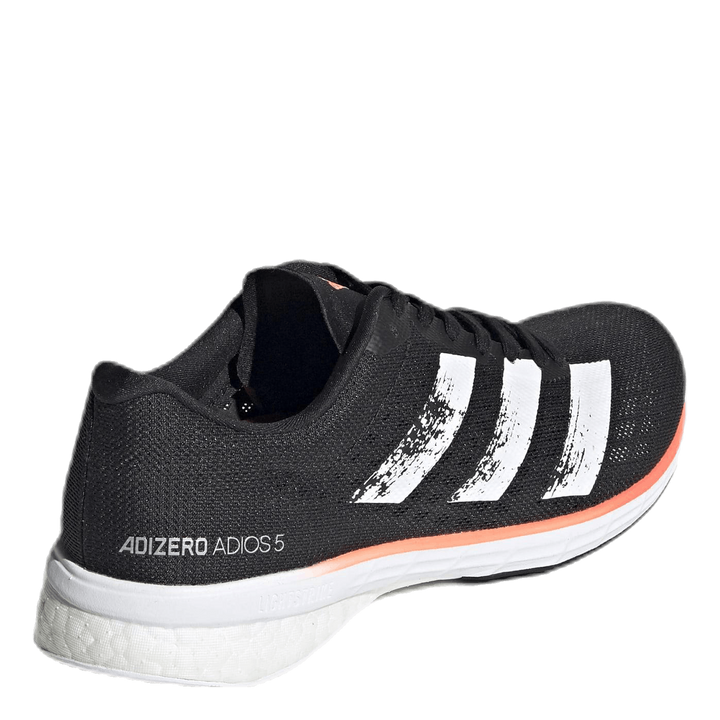 Adizero Adios 5 Shoes Core Black / Cloud White / Signal Coral