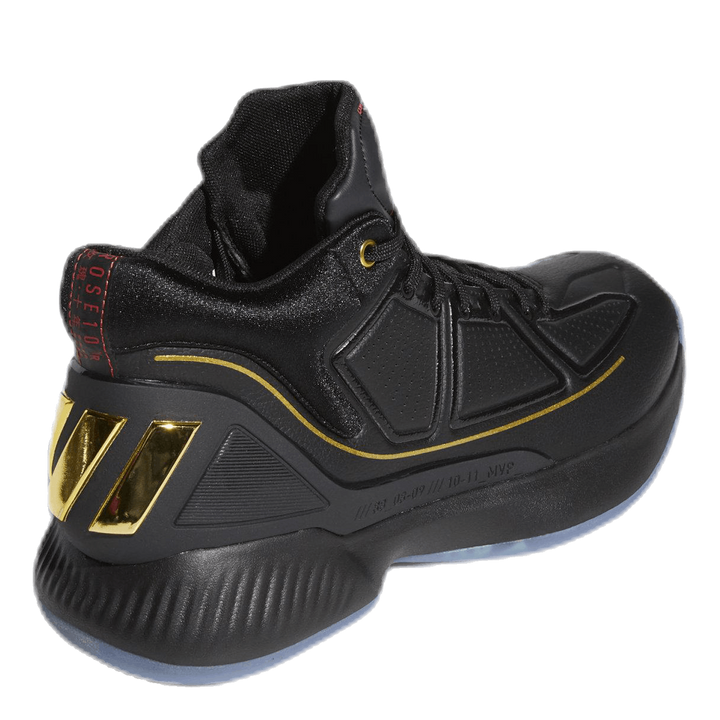 D Rose 10 Core Black / Gold Metallic / Scarlet