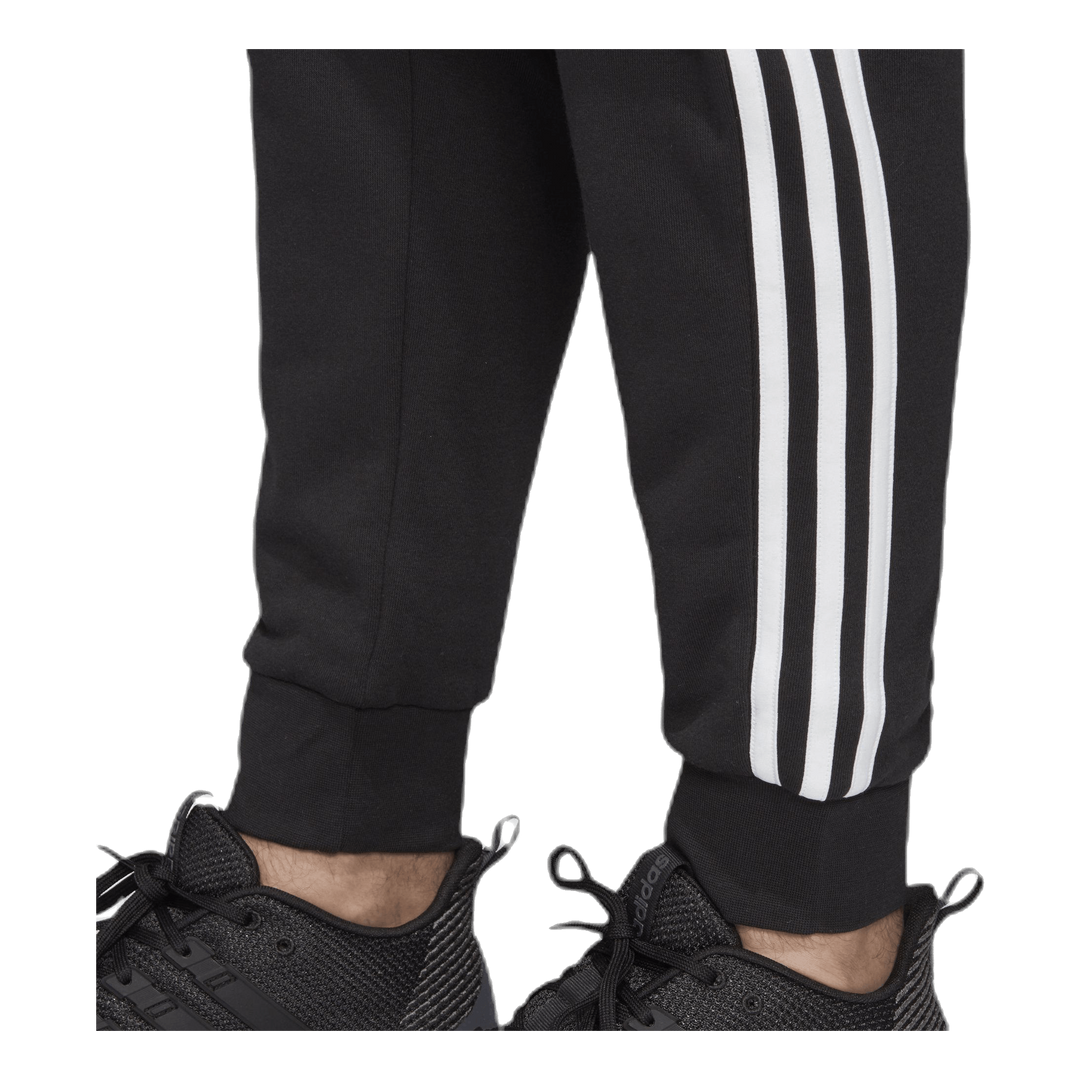Essentials 3 Stripes Tapered Pant Ft Cuffed Black / White