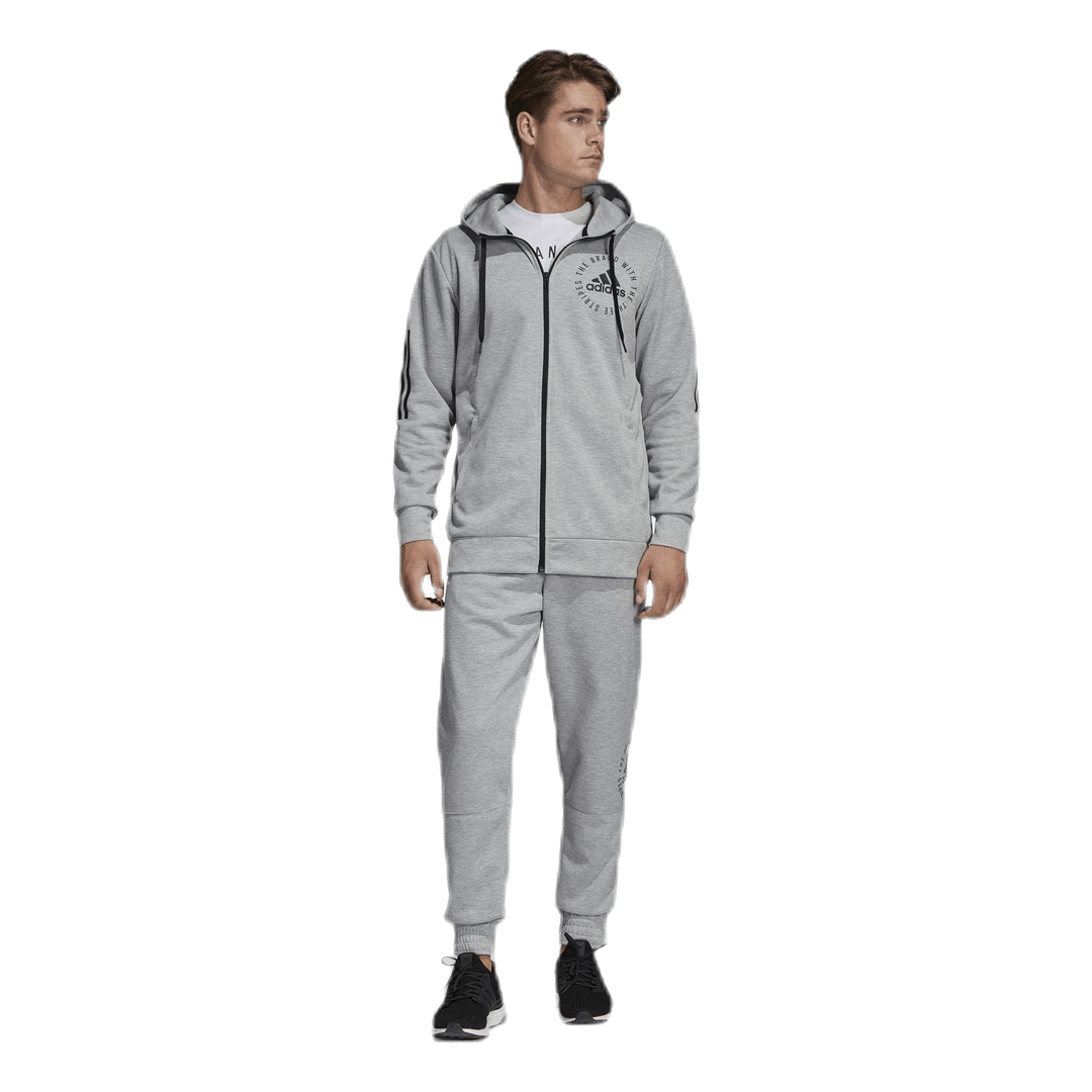 Sid Full Zip Hood Grey