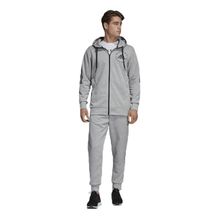 Sid Full Zip Hood Grey