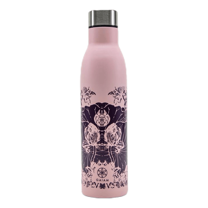 Easy Grip Water Bottle Floral Pink/Purple