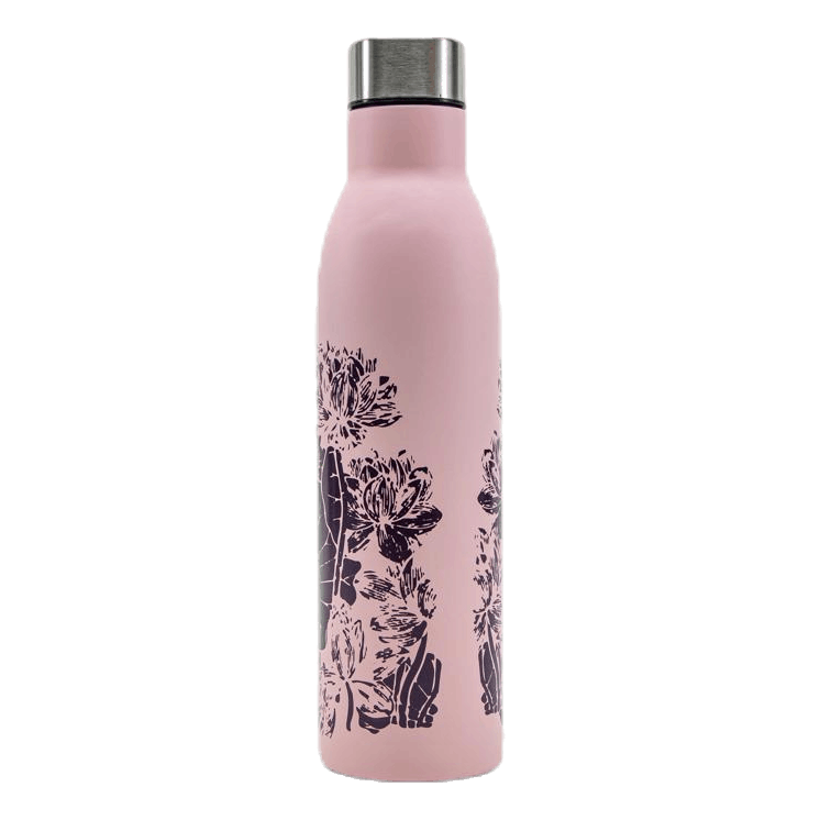 Easy Grip Water Bottle Floral Pink/Purple