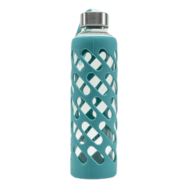 Sure Grip Glass Water Bottle Viridian Blue