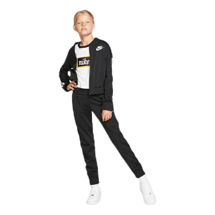 Girls Tricot Essential Tracksuit Black