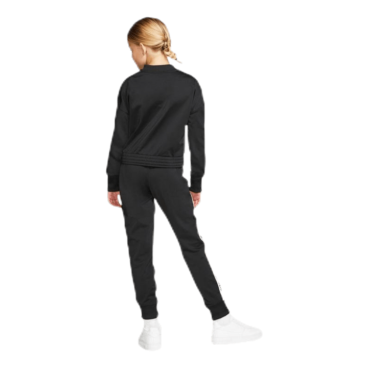 Girls Tricot Essential Tracksuit Black