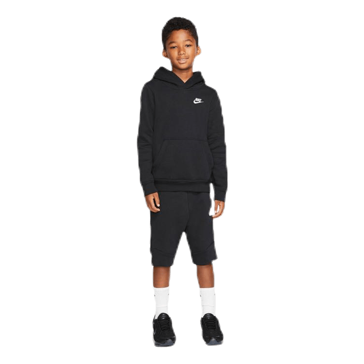 Sportswear Club Big Kids' Pullover Hoodie BLACK/WHITE