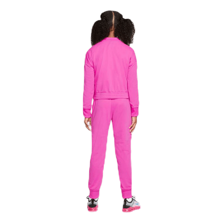 Girls Tricot Essential Tracksuit Pink