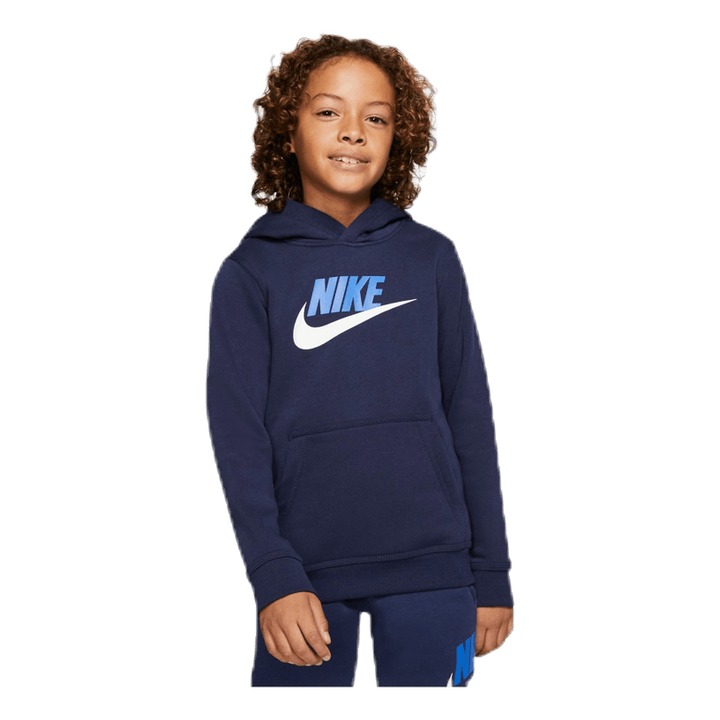 Club Fleece Hoodie Junior Blue/White