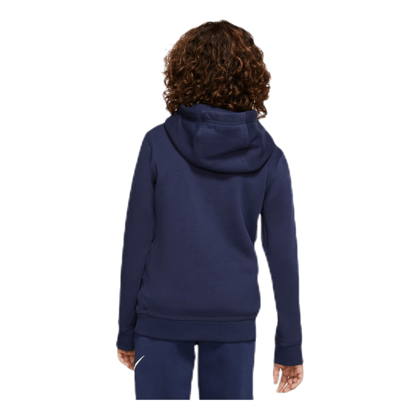 Club Fleece Hoodie Junior Blue/White