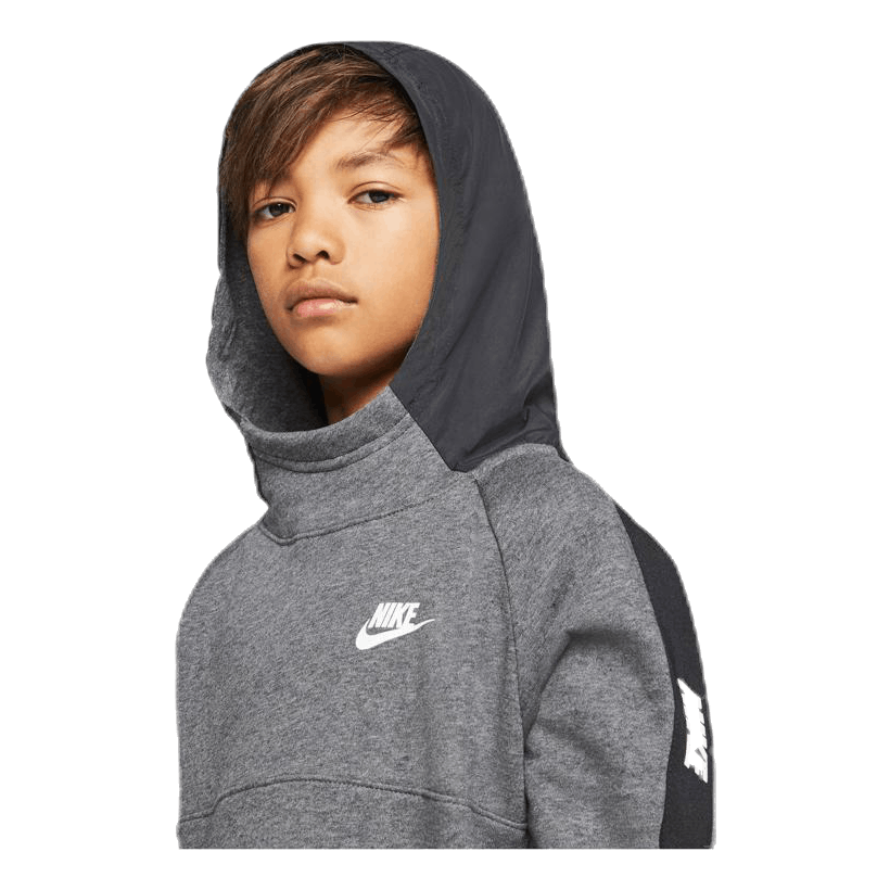 Hybrid 1/2 Zip Fleece Junior Black/Grey