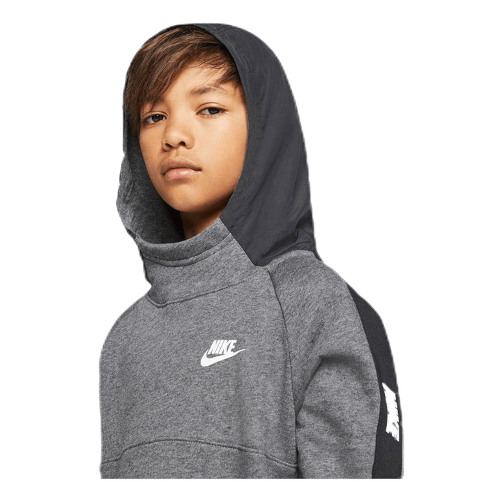 Hybrid 1/2 Zip Fleece Junior Black/Grey