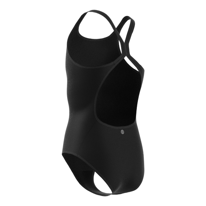 Solid Fitness Swimsuit Black