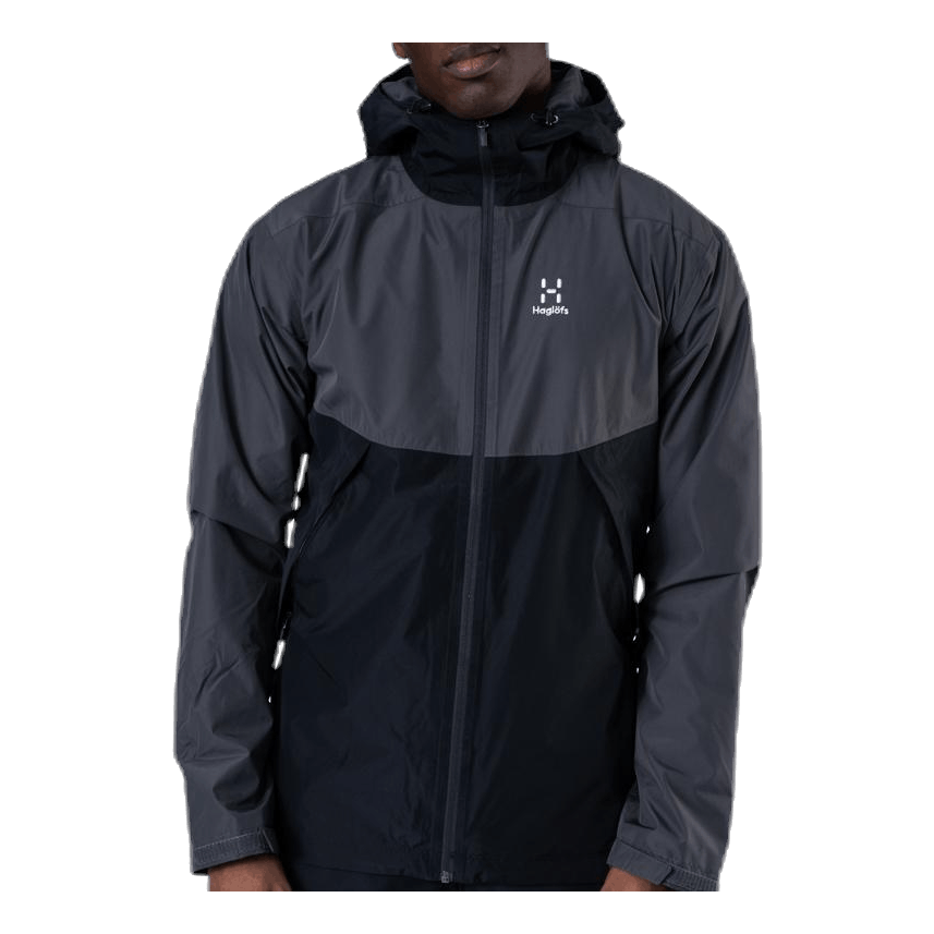 Mila Rain Jacket Black/Grey