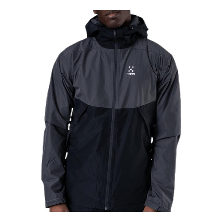 Mila Rain Jacket Black/Grey