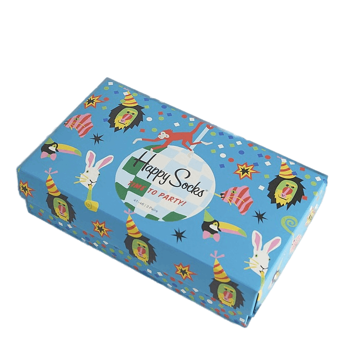 B-day Animal 3-pack Gift Box Patterned