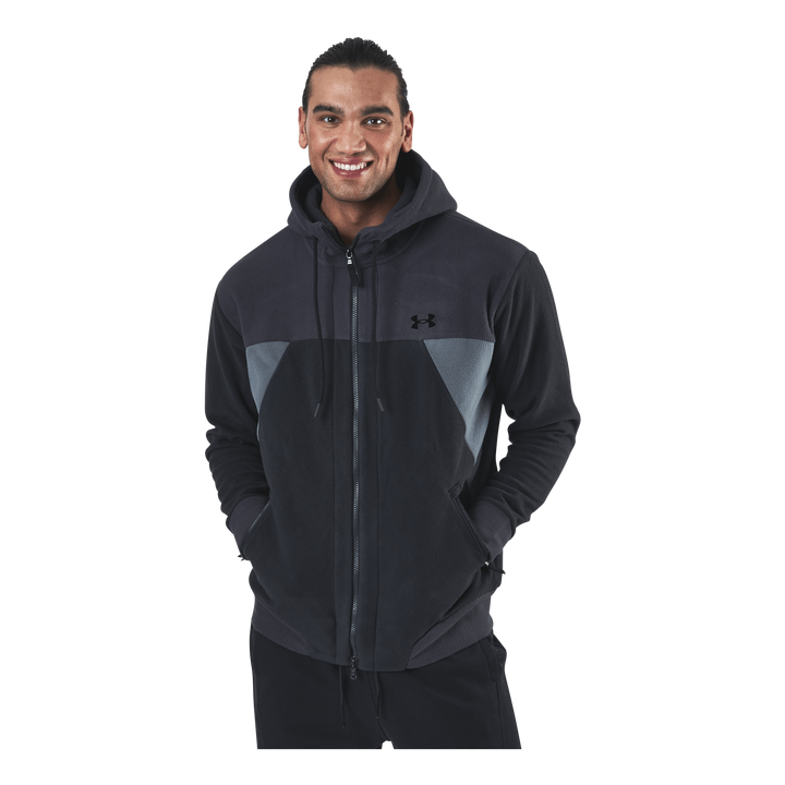 Recover Fleece Fz Hoodie Black