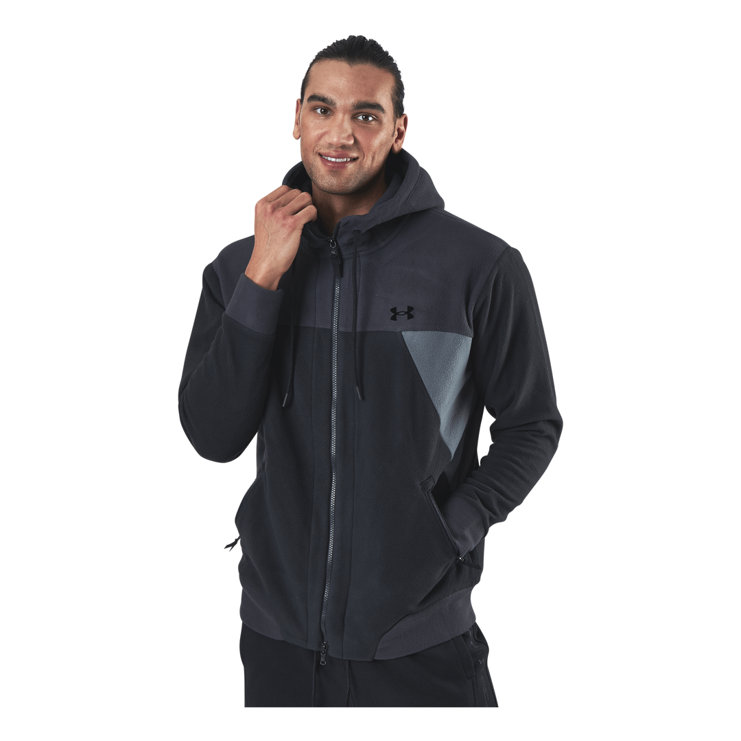 Recover Fleece Fz Hoodie Black