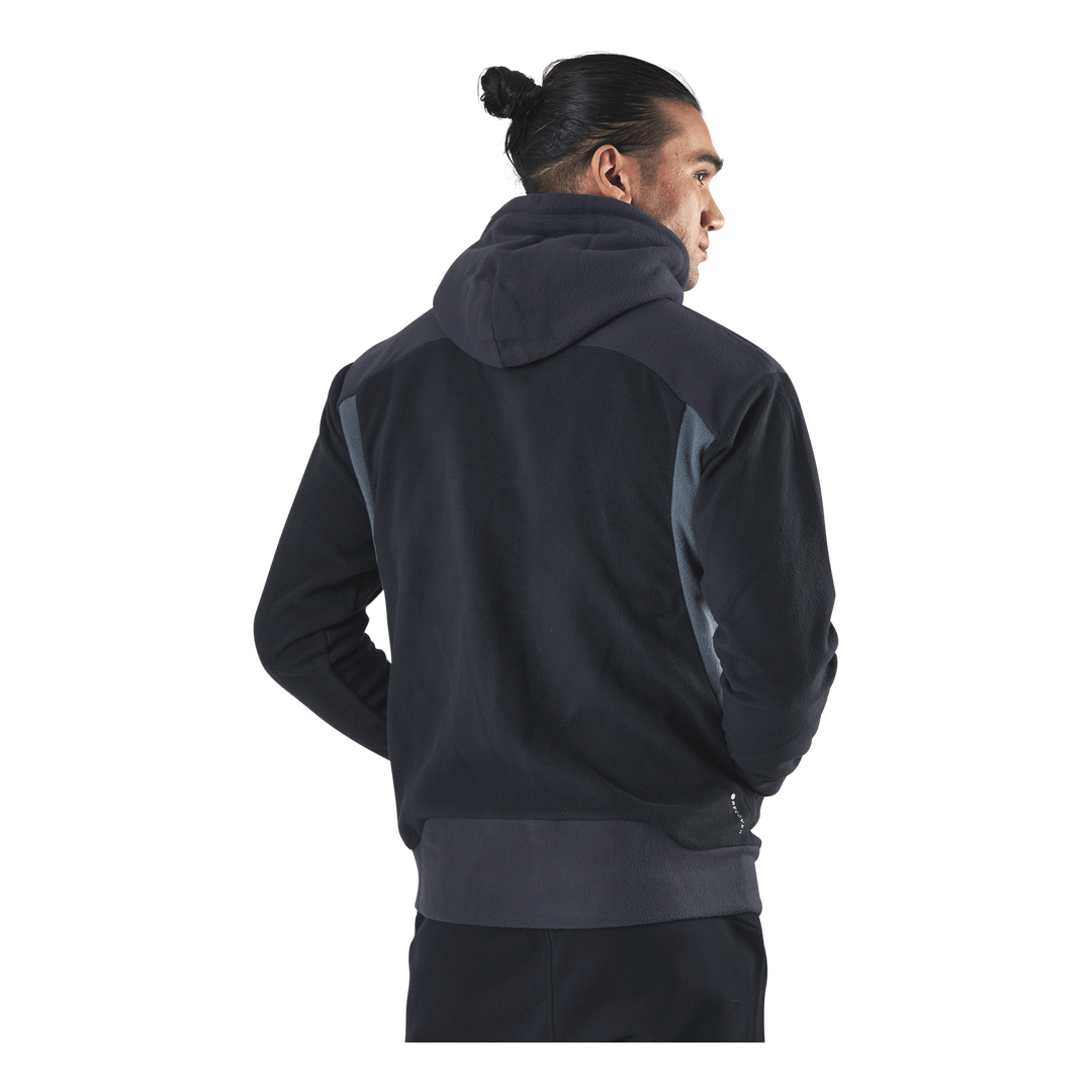 Recover Fleece Fz Hoodie Black