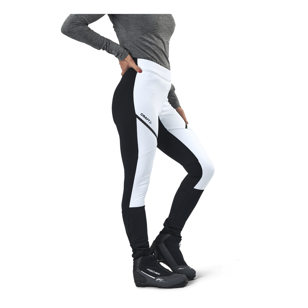 Glide Wind Tights White/Black