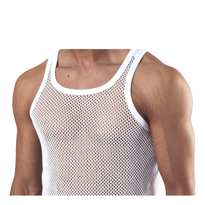 Net Singlet Organic Cotton 2-pack White